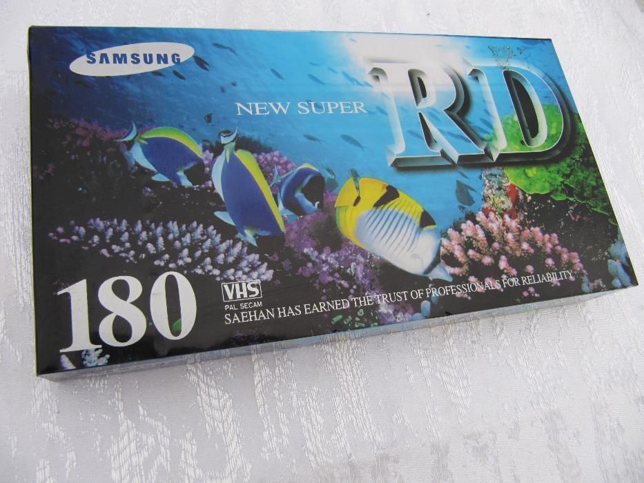 Видеокассеты Samsung 180 мин VHS для видеомагнитофона новые