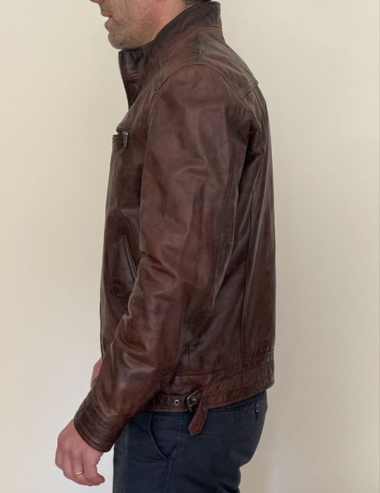Casaco / Blusão de Pele da Massimo Dutti