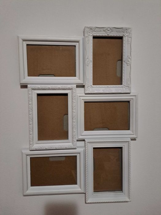 6 White Wall Frames64729498418690121