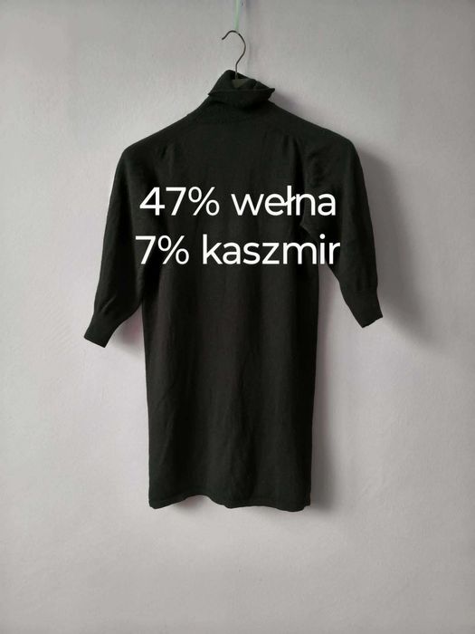 Sukienka wełna, kaszmir, Massimo Dutti, rozmiar M