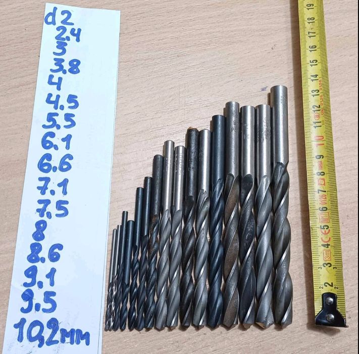 сверло свердло СРСР Р6М5 та по нержавійці Р6М5К5 Р18 ПРАВІ та ЛІВІ