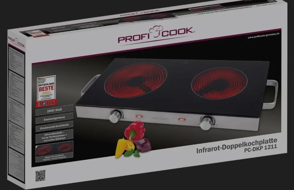 Настільна електрична плитка Profi Cook
