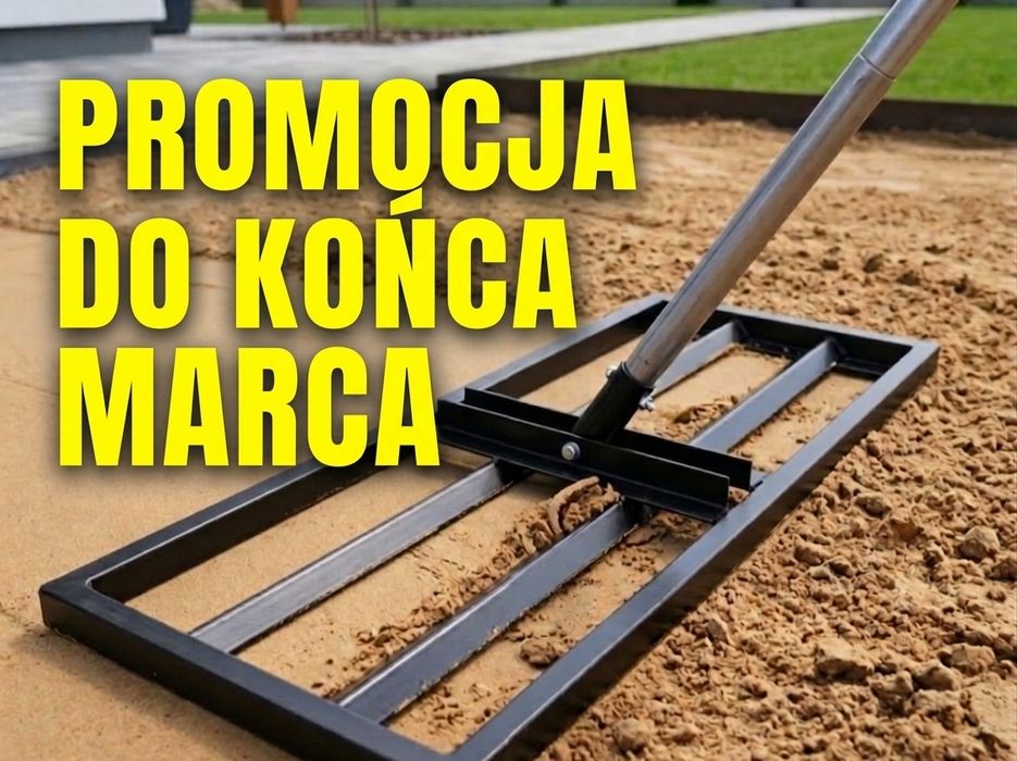 Niwelator Terenu/Równiarka do Trawnika 100x30cm - POLSKI PRODUKT