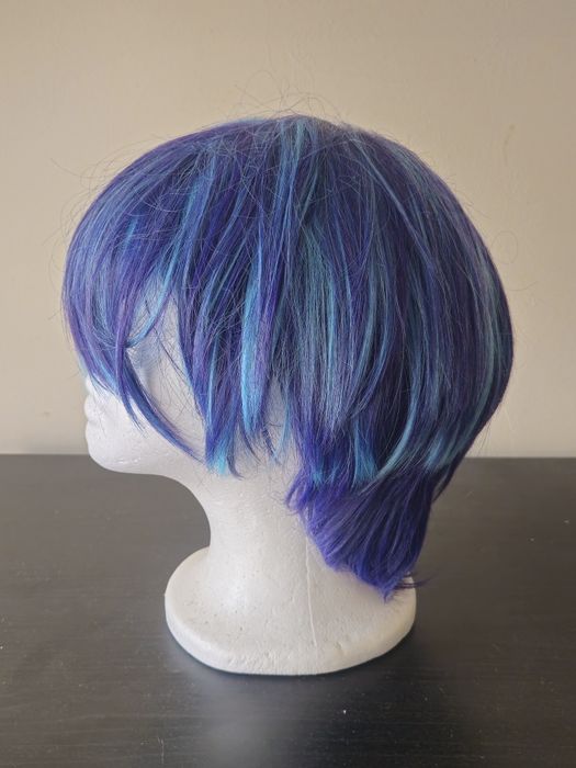 Peruca cosplay azul