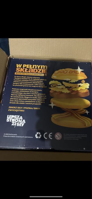 Nowa Gra planszowa mcdonalds w pełnym skladzie