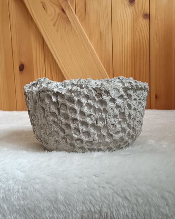 Betonowa doniczka - handmade