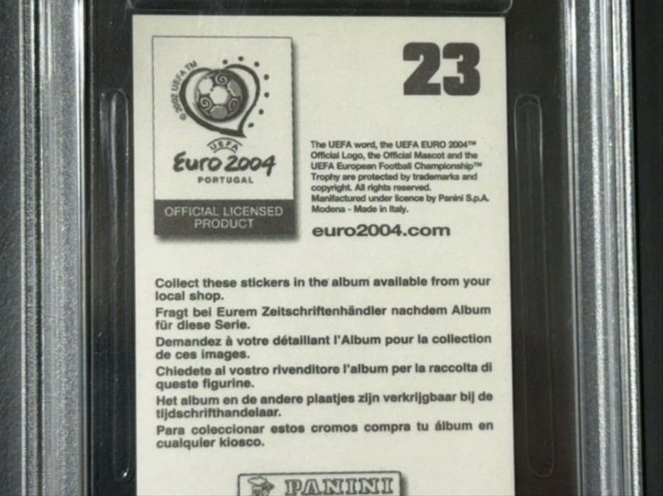 Cristiano Ronaldo Panini UEFA Euro 2004