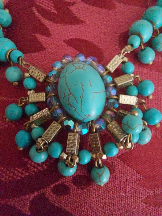 Colar em Turquesas Vintage