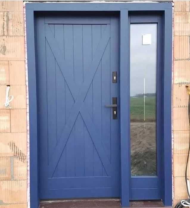 Drzwi zewnętrzne dębowe Producent Pomiar Montaż Dostawa Dotacja