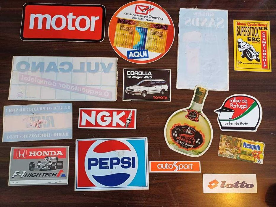 Lote de autocolantes