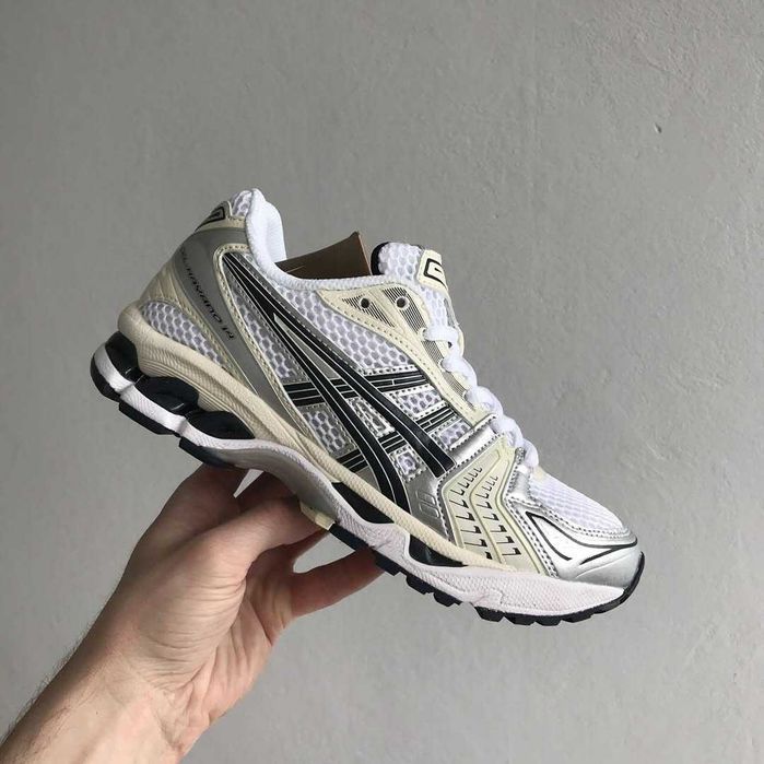 ‼️Останні Розміри‼️Кроссовки Asics Gel-Kayano 14 White Midnight/Жіночі Кросівки Асікс