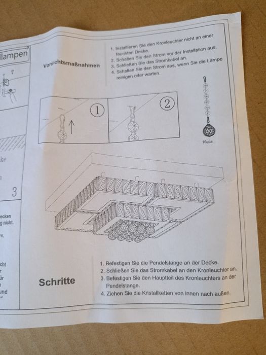 Lampa LED z pilotem