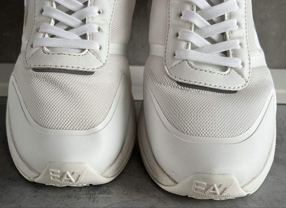 Buty męskie białe sneakersy Emporio Armani