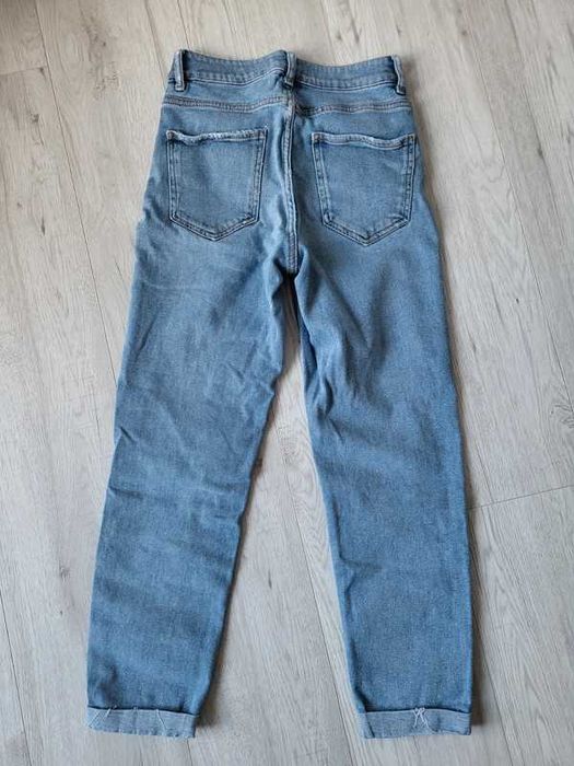 Jeansy spodnie mom jeans z rozdarciami New Look tori rozmiar 152 cm