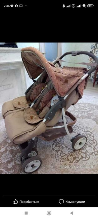 Дитяча коляска для двійні