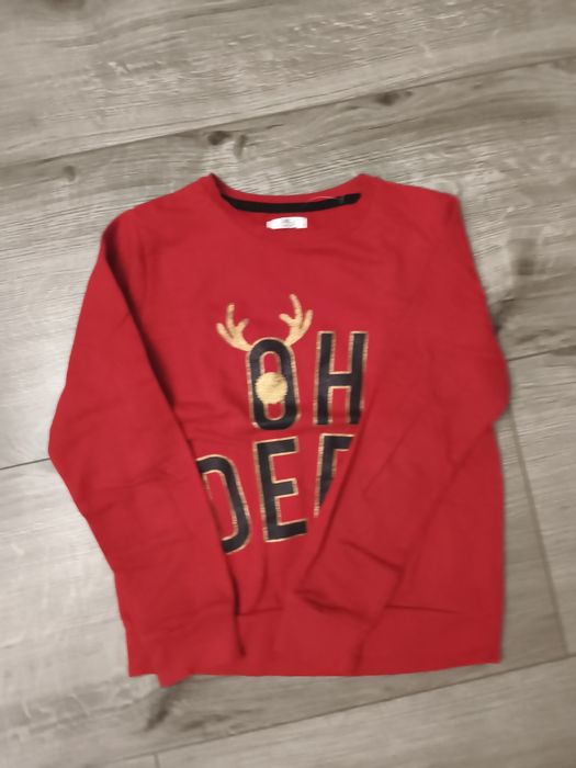 Bluza z aplikacją świąteczną dla dziewczynki