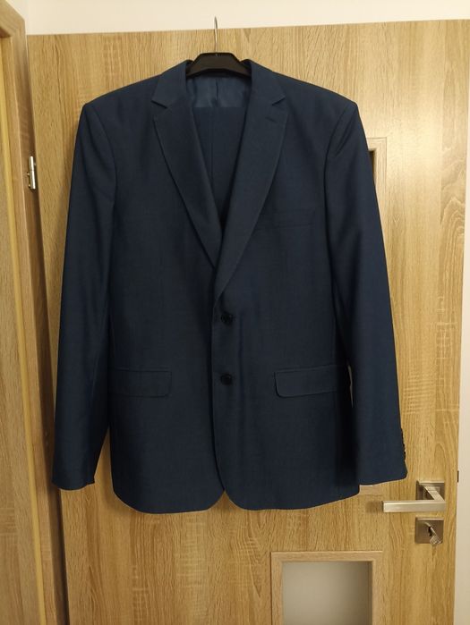 Garnitur Bruno Zinger 182/52/92 Jak Nowy Granat