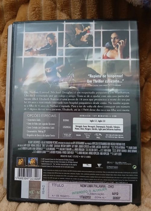 DVD not a word (Michael Douglas)64552837311107121