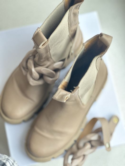 Чоботи LESTROSA шкіра, тракторка, демисезон. Стильні !