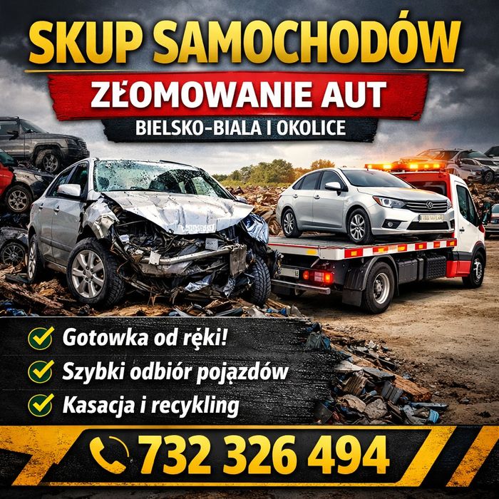 Skup samochodów busów Złomowanie odbiór lawetą 24/h