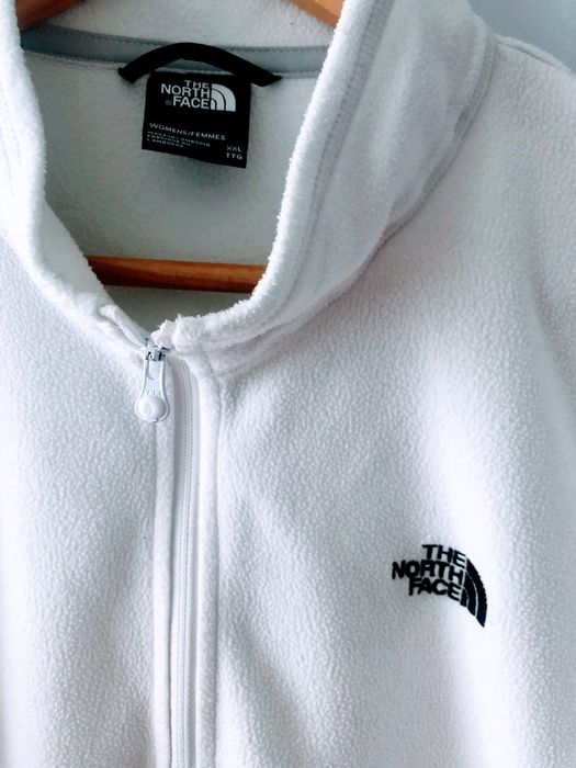 Жіноча біла флісова кофта  The North Face.