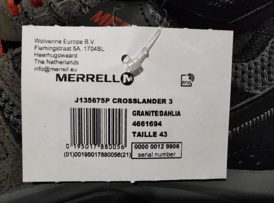 Buty trekkingowe Merrell Crosslander 43 (wkładka 27,9cm) NOWE Wysyłka
