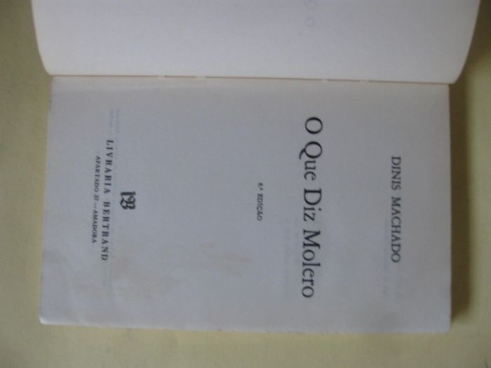 O Que Diz Molero de Dinis Machado