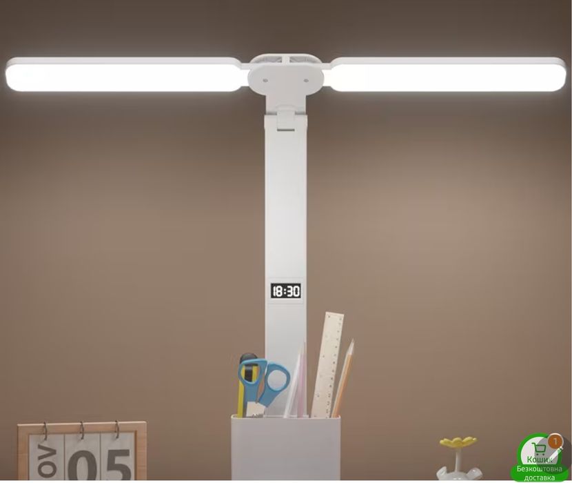 Светодиодная аккумуляторная настольная лампа сенсорная 3 режима