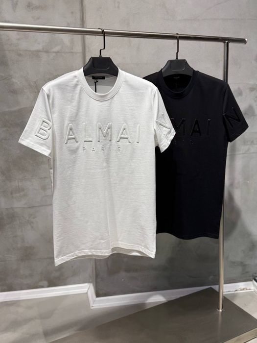 BALMAIN футболка мужская оверсайз черная белая унисекс оригинал