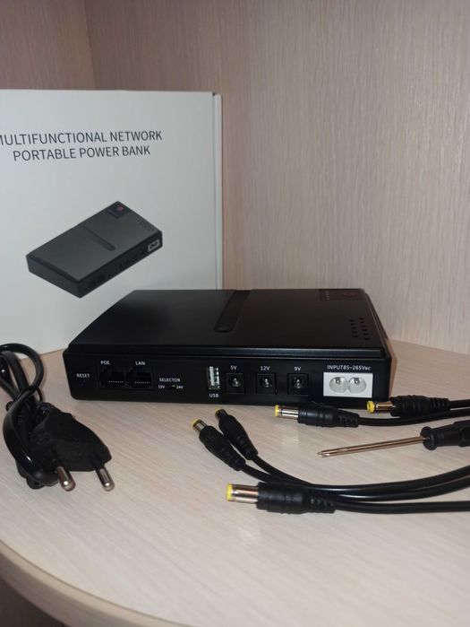 UPS Дбж для роутера модема DC1018L 18W 5V/9V/12V під 4 18650 Li-Ion