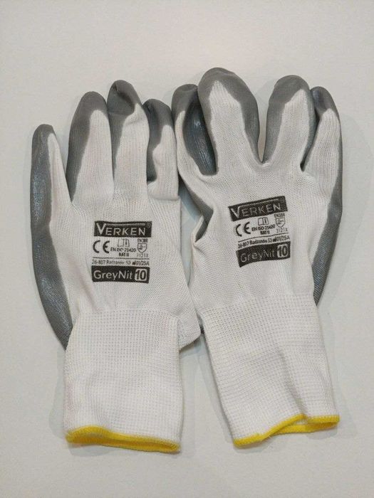 Rękawice olejoodporne nitrylowe powlekane nitrylem - Perto