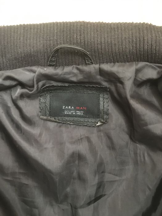 Шкіряна куртка Zara, чоловіча