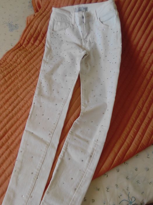 Calças brancas senhora