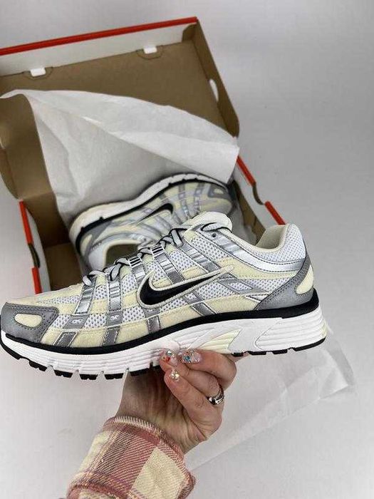 Кроссовки Женские Nike P6000 White Yellow /Кросівки Жіночі Найк P 6000 Coconut Milk
