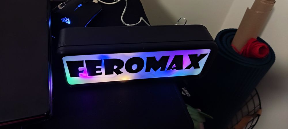 Caixa led com comando