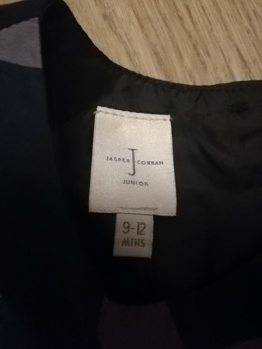 Granatowa sukienka świąteczna Jasper Conran 80 cm 9-12 miesięcy