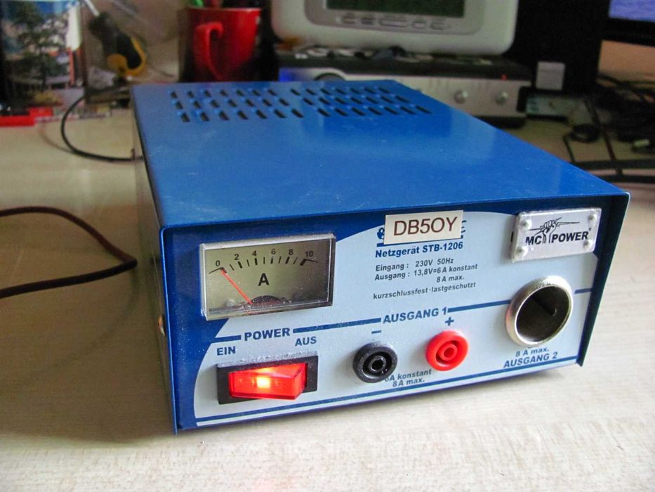 Zasilacz stabilizowany warsztatowy 13,8V 6/8A