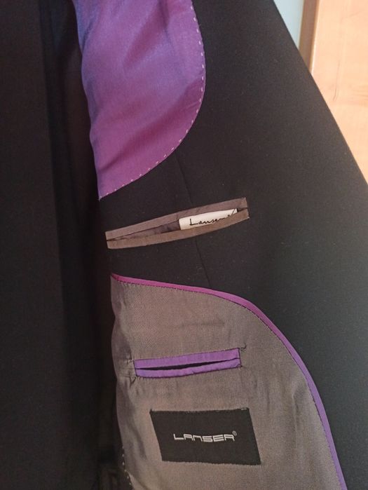 Garnitur męski Lanser czarny 176/96/82