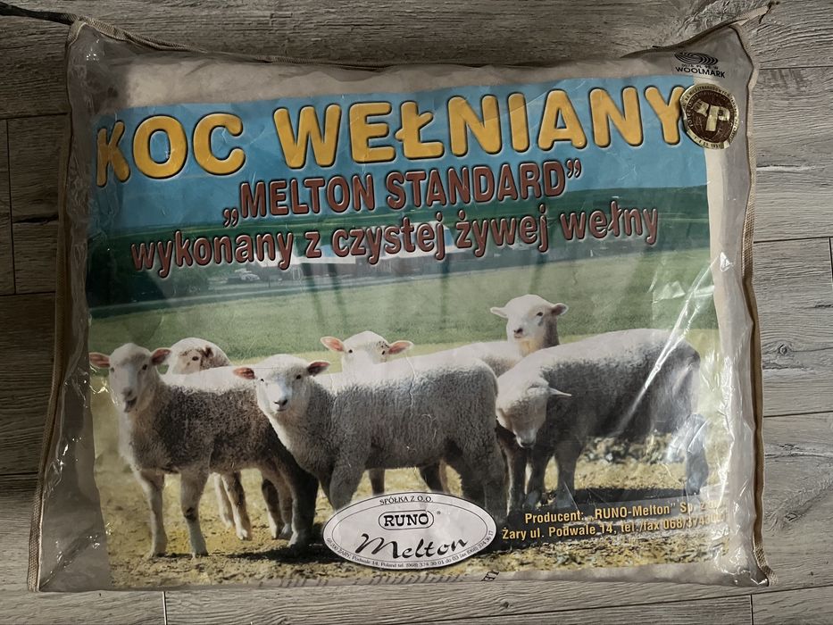 Nowy Koc 100% wełny - gramatura 530 / 20 g