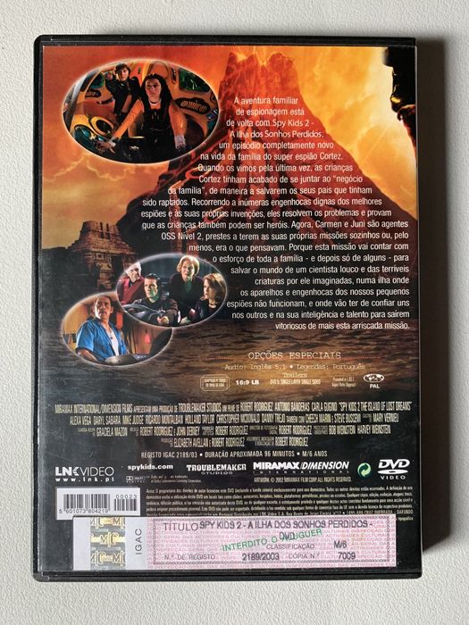 [DVD] Spy Kids 2: A Ilha dos Sonhos Perdidos