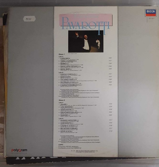 Disco vinil Luciano Pavarotti