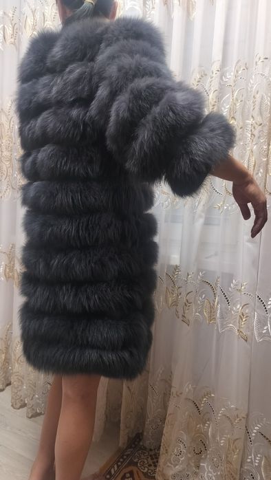 Шуба трансформер мех песца