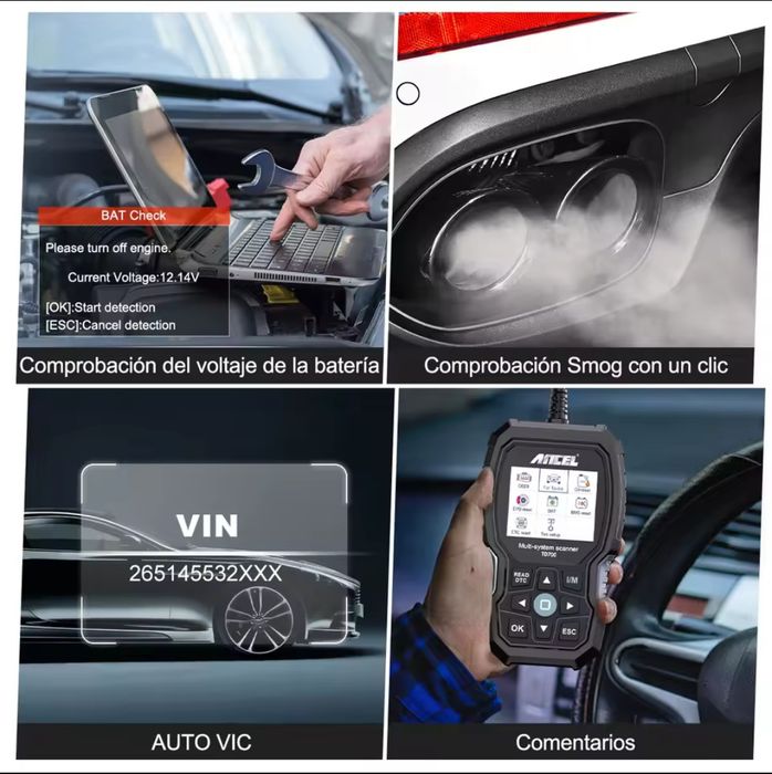 Scanner Automóvel OBD2 Ancel TD700 p/ Toyota, Lexus NOVO