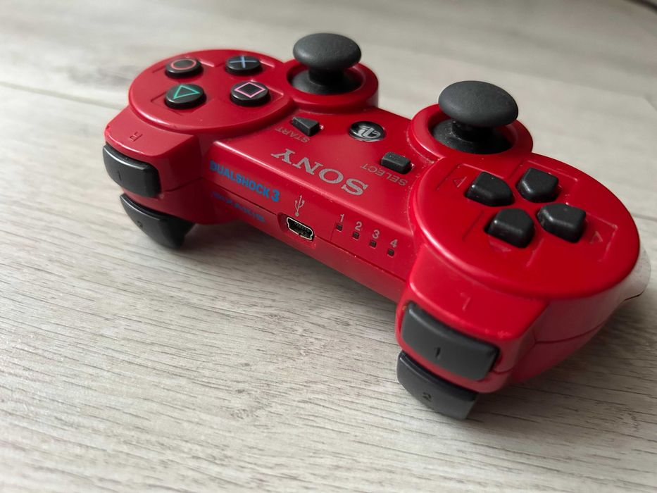 Oryginalny Joystick Kontroler Pad Sony DualShock 3 PS3 500mA Toshiba PS3 Czerwony Red
