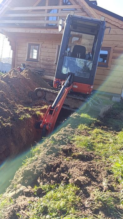 Minikoparka 2t + Wywrotka | Wykopy, Przyłącza, Niwelacja – Kompleksowo