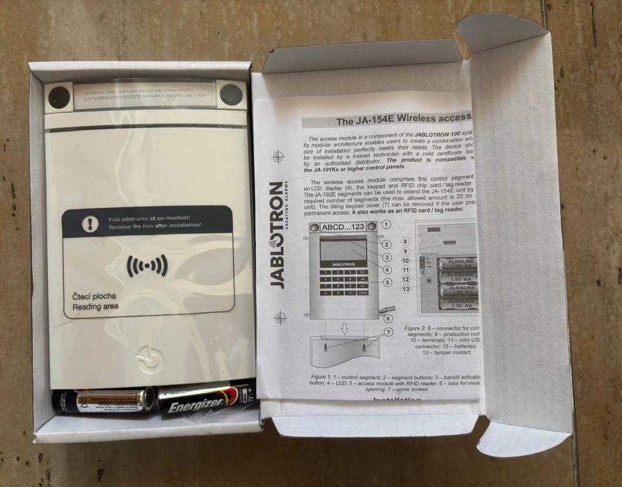 Teclado Jablotron JA-154E64284468272897122