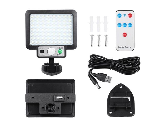 Lote de 10 holofotes 30w solar com painel