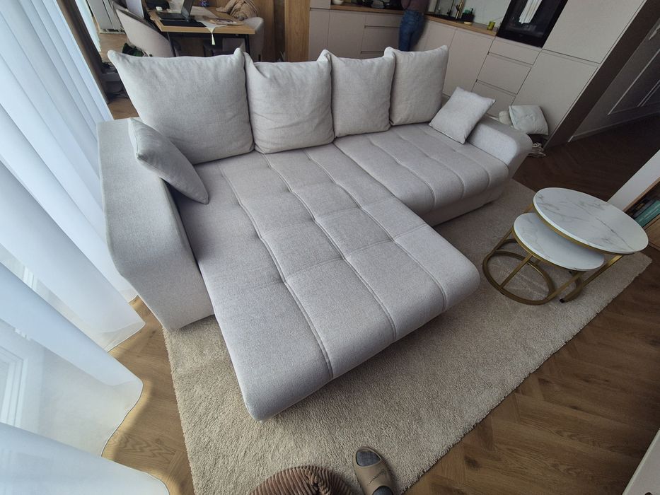 Beżowy narożnik Kronos nelwe