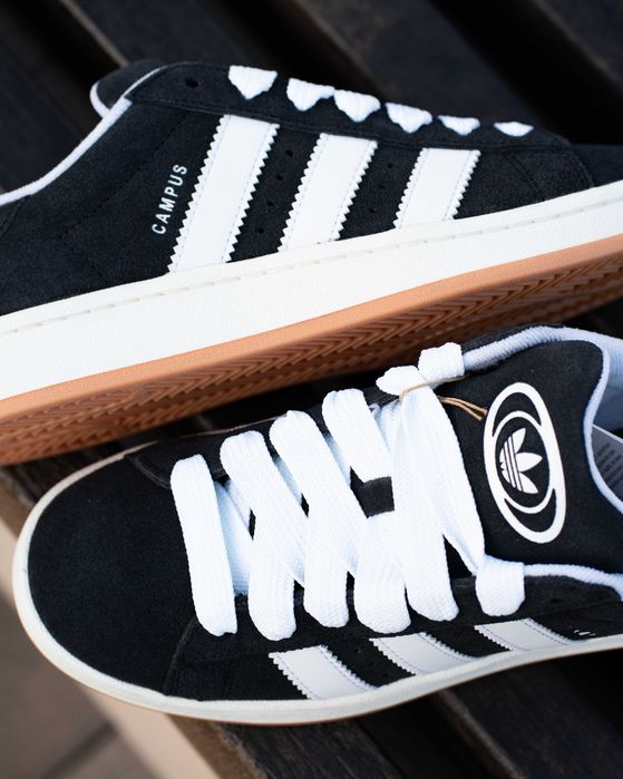 Кросівки Adidas Campus 00s JP9163 Core Black/Footwear White/Off White розміри (36-43) Оригінал