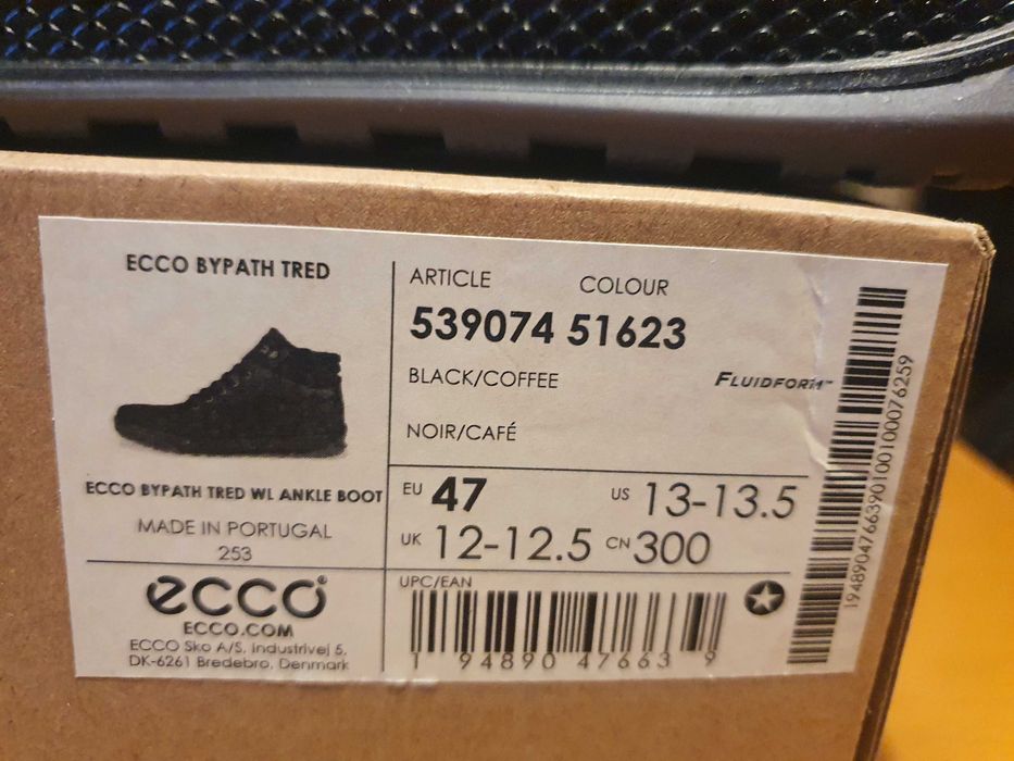 Buty zimowe ECCO Bypath Tred ocieplane skórzane 47 EU 30 CM